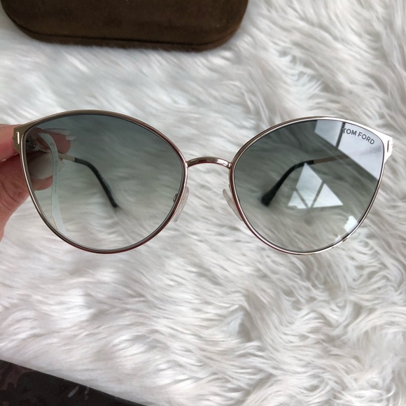 Tom Ford Accessories Tom Ford Zeila Gradient Cat Eye Sunglasses